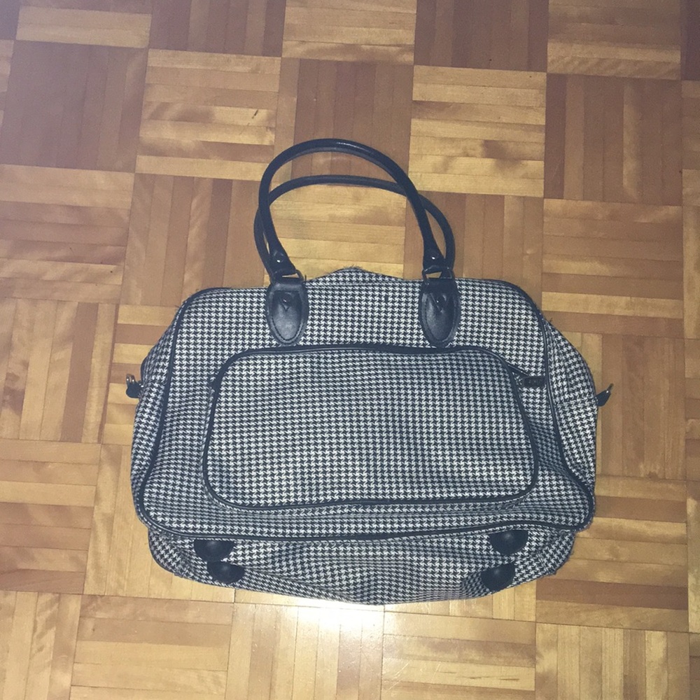 Hand Luggage Checked Pattern